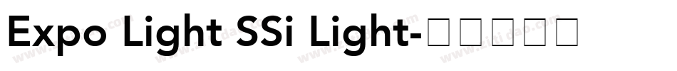Expo Light SSi Light字体转换